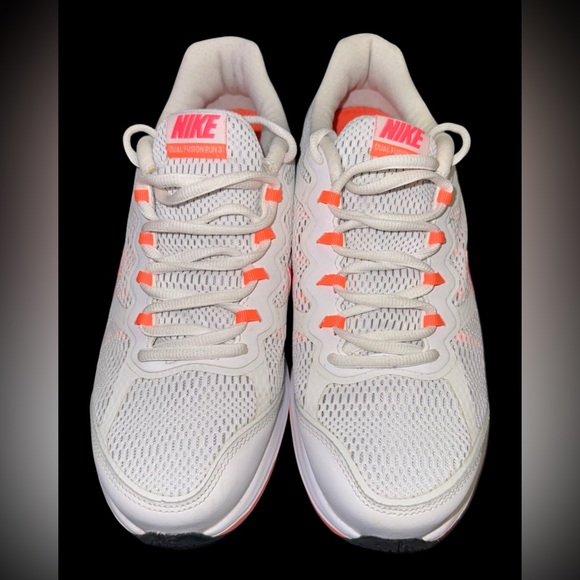 Women's Nike Dual Fusion Run 3 Running Shoes653594-100 White/Hyper Pink Size 8.5 - Picture 4 of 7